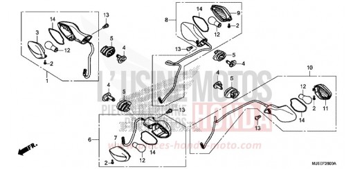 CLIGNOTANT CB650FAG de 2016